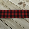 Ribbon Traditions Rustic Black/White Buffalo Plaid Burlap Wired Ribbon 2