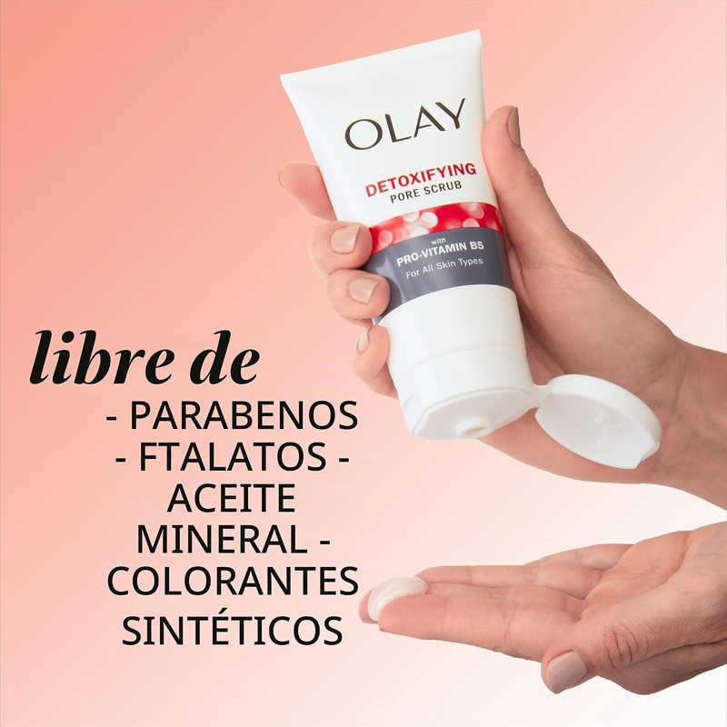 Olay Limpiador Facial Exfoliante Regenerist Desintoxicante de Poros, 150 ml,