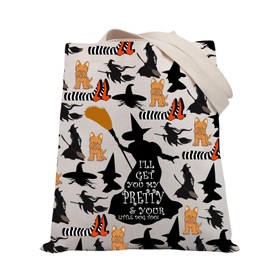 PLITI Wizard Oz Gifts Witch Gift Dorothy Ruby Gift I'll Get You My Pretty & Your Little Dog Too Tote Bag (Get pretty dog TGU)