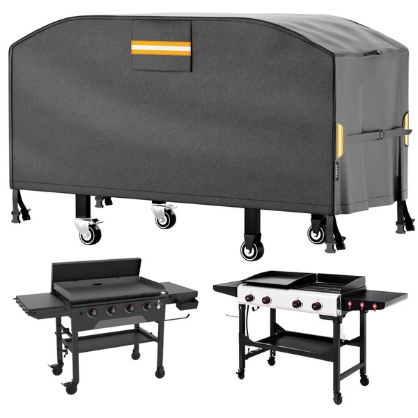 EVRBUL Outdoor Flat Top Gas Grill Cover Waterproof Heavy Duty