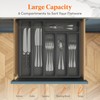 Lifewit Lifewit Silverware Organizer with Lid, Covered Utensil Tray for