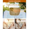 JM Fully Magnified Reading Sunglasses Women with Spring Hinge, Fashion