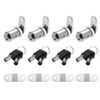X AUTOHAUX 4 Set Chrome Finish Cam Lock RV Storage