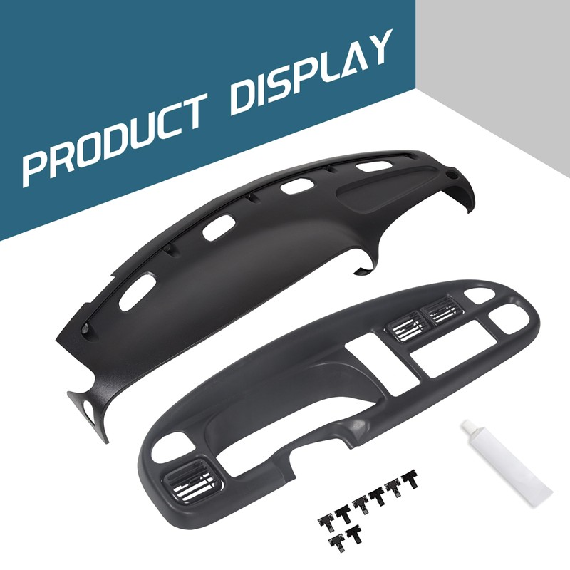 KUAFU Dash Bezel and Bashboard Cover Compatible with 1998-2002 Dodge