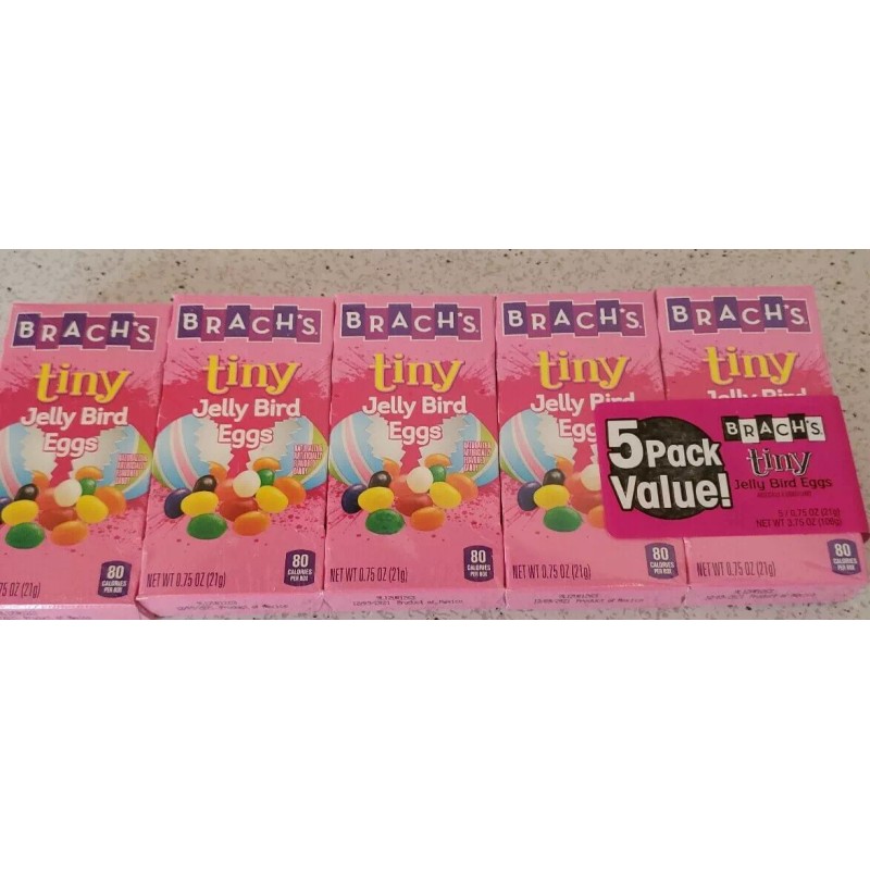 Brach's (1) Brach's Tiny Jelly Bird Eggs 5 Pack Value.