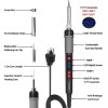Frentaly Soldering Iron Electric Gun Adjustable Temperature 90W Welding Solder