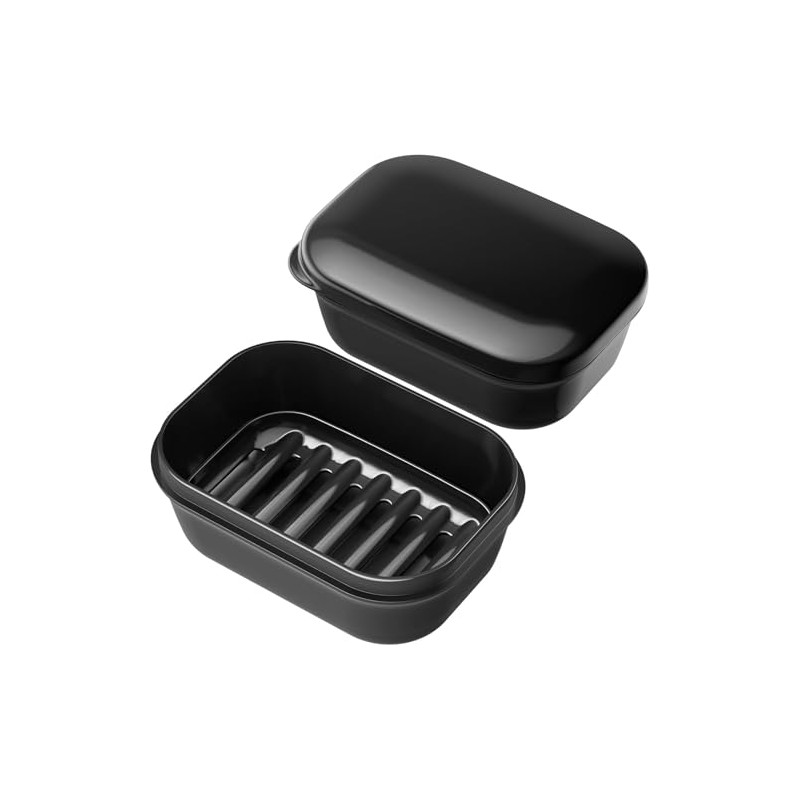 Timotech Jabonera para Viaje, Estuche para Jabón Sólido con Tapa
