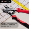 LEONTOOL Glass Mosaic Tongs with Wheels, 7.5 Inch Ceramic Tile