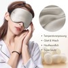LILYSILK 100% Pure Silk Sleeping Mask Blindfold Natural Silk Filled