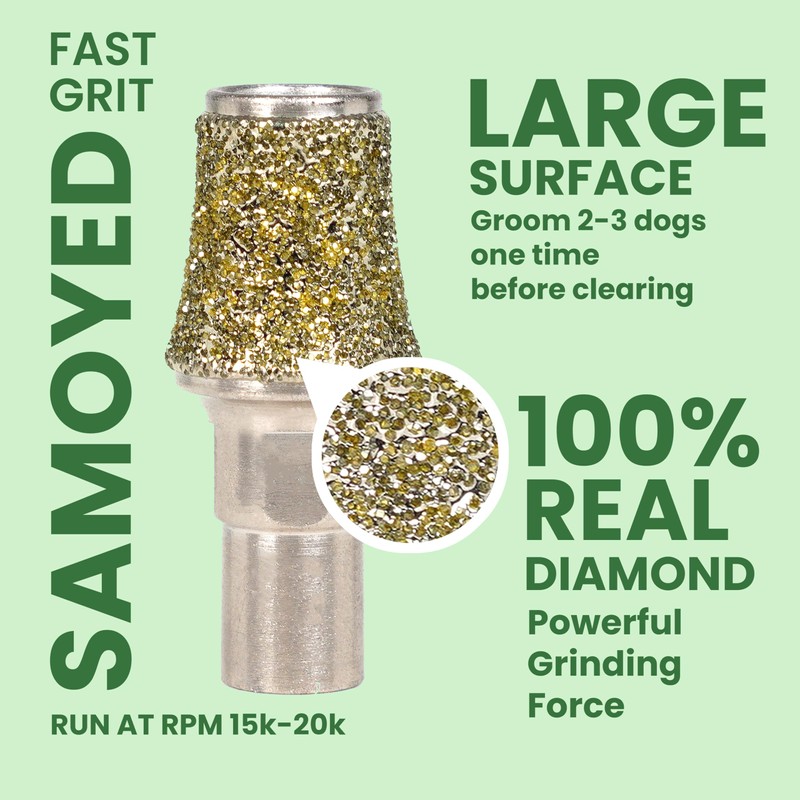 WAGGY DOG Diamond Dog Nail Grinder Attachment, Diamond Rotory Bit