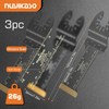 Nuyikaso 3 Pack Titanium Multi Tool Blades Extra-Long Reach Oscillating
