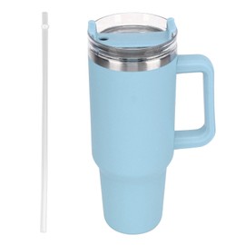40oz Stainless Steel Vacuum Insulation Water Mug with Handle Straw Keep Drinks Cold Hot Water Bottle Type 2