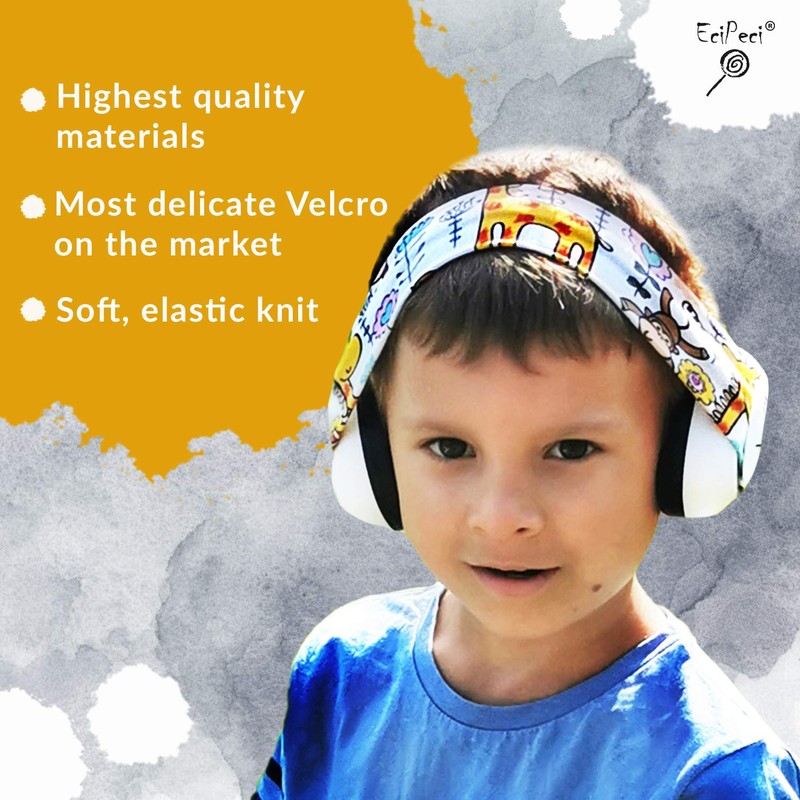 EciPeci Ear Defenders for Children, Effortless Comfort, Capsule Ear Protectors