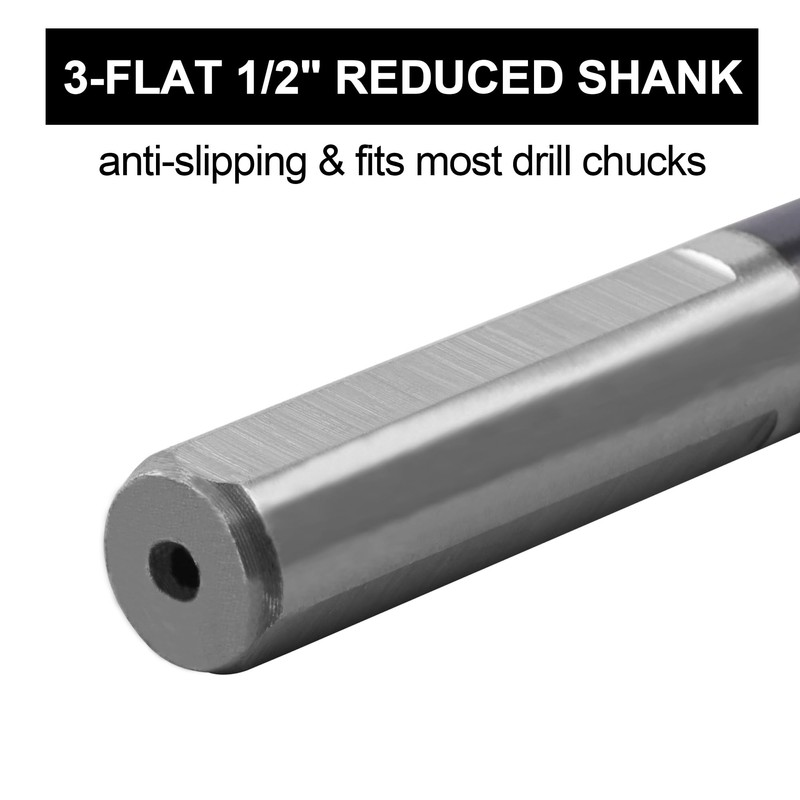 5/8 Cobalt Drill Bit for Metal and Hardened Steel, 1/2