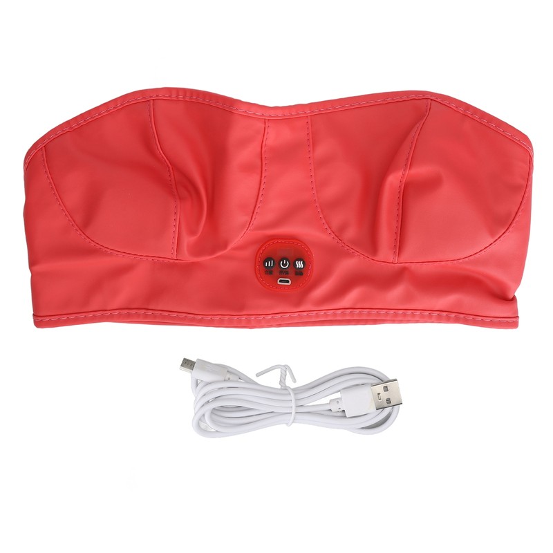 Breast Massage Machine Hot Compress Vibration Wearable Chest Massage Device