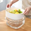 Fruits Vegetables Washing Basket Double Layer Quick Water Drainage Kitchen