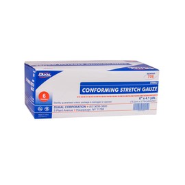 Dukal Conforming Stretch Gauze Bandage, Sterile, 6" x 4.1 Yards., 6 Rolls