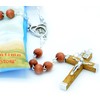 Religious Virgin of Fatima Rosary with 59 Wooden Beads. Wooden