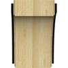 Ekena Millwork BKTW04X04X06CVOSBLMA Clarksville w/ IronCraft Oslo InlayWood Brackets, 3