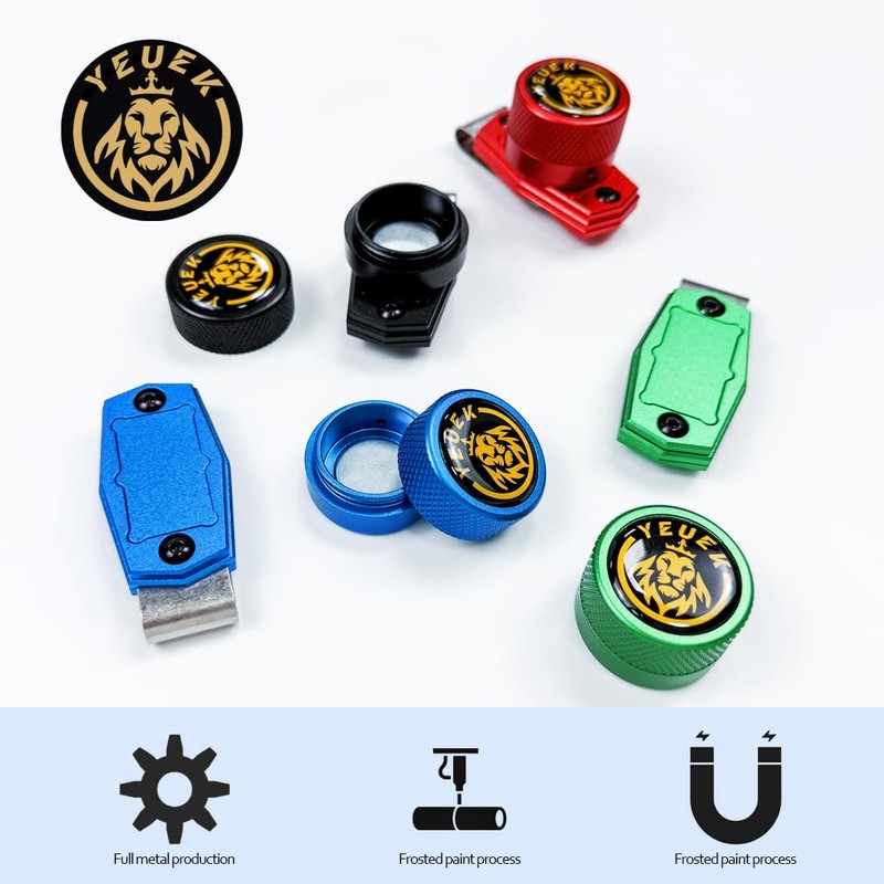 YEUEK TAOM Pool Chalk Holder Round Shaped Practical Tool Billiards