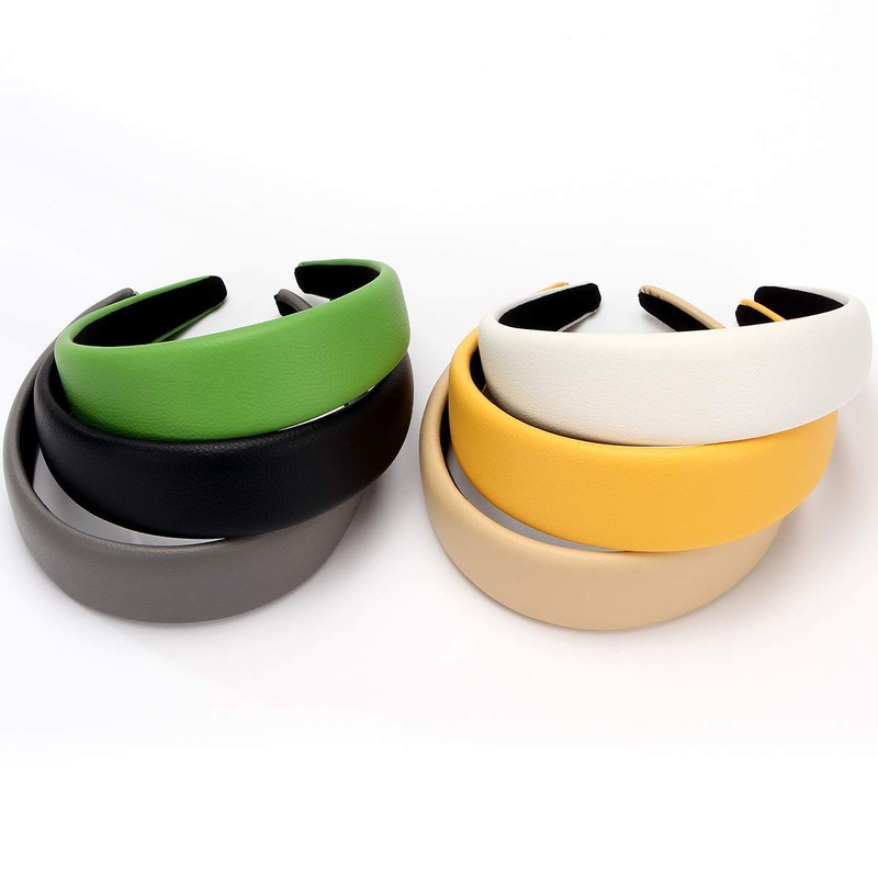 LONEEDY - Diadema de piel dura de 1,7 pulgadas para