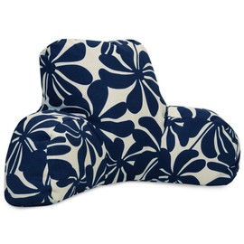 Majestic Home Goods Plantation Reading Pillow, Navy Blue