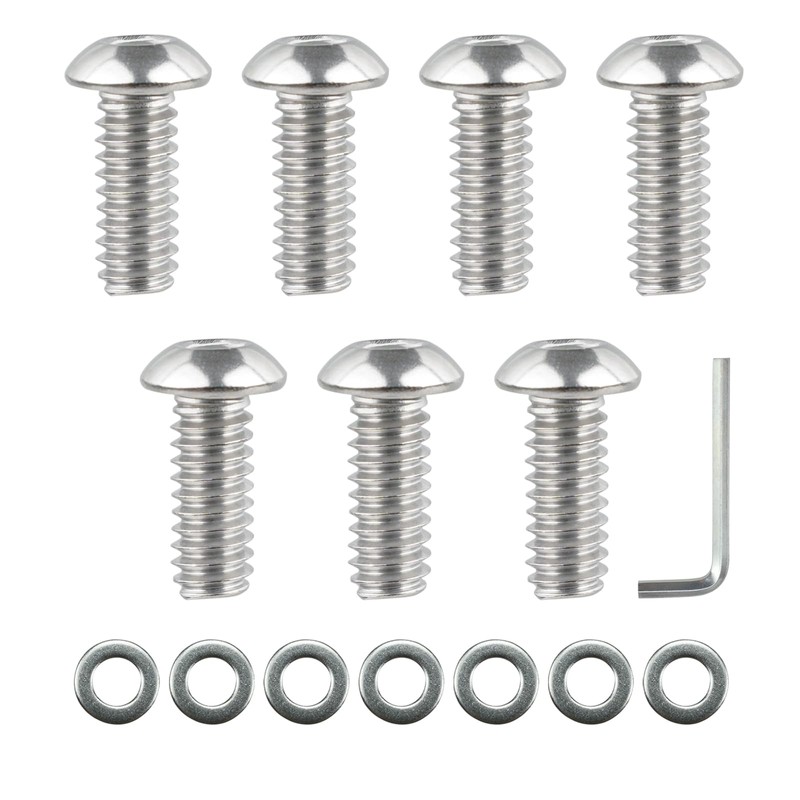 IVWFU 15PCS Windshield Bolts Batwing Inner Fairing Screws with Washers