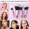OFFCUP 10pcs Travel Makeup Brush Set, Mini Makeup Brushes With