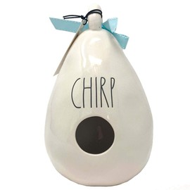 Rae Dunn Birdhouse Pear Chirp with Bird On The Back