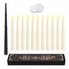 Floating LED Candles with Magic Wand – Warm Flickering Flameless