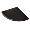 GEOONA 9 Inch Black Marble Corner Shower Shelf for Bathroom,
