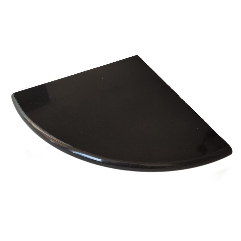 GEOONA 9 Inch Black Marble Corner Shower Shelf for Bathroom,