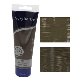 Paintersisters® Acrylic Paints 120 ml, Choice of 24 Colours, Original Artist Quality, for Painting on Stretcher Frame, Canvas (21 Umbra Natural)