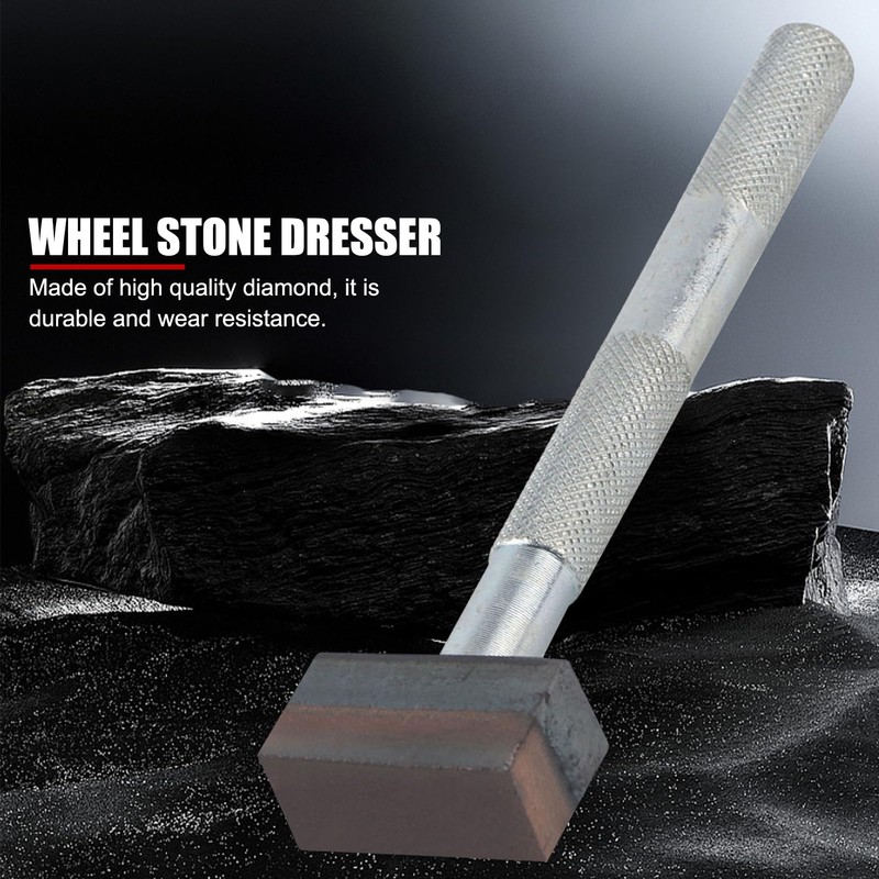 EVTSCAN Sintered Diamond Hand Dresser, with Knurled Carbon Steel Handle,