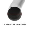 Direct-Fit Muffler 409S,2-Chamber Exhaust Muffler Kit Fits Exhaust 2009-2018 Dodge