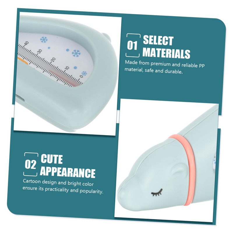 BIUDECO 2pcs Water Thermometers Cute Cartoon Design for Bathing Temperature