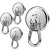 DGDUBRB Pack of 4 Magnetic Hooks, Extra Strong, 35 kg