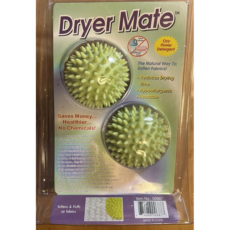 DRYER MATE - THE NATURAL WAY TO SOFTEN FABRICS REUSABLE