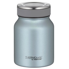 THERMOcafé by THERMOS TC Food Jar Ice Blue Mat 0.50 L, Insulated Food Jar, Thermal Container, Double-Walled Lunch Pot Made of Stainless Steel, Leak-Proof, Dishwasher Safe, for Office and Travel