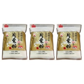 Hinokuni Foods Industry Hokkaido Potato Starch 7.1 oz (200 g), Zipper Included x 3 Bags