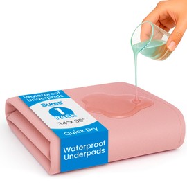 Vive Bed Pads for Incontinence Washable, Bed Wetting Protection for Adults & Elderly - Waterproof Reusable Underpads for Women, Men, Kids, Pets