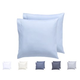 Todocama 2 Pc Pillow Cases Extra Soft Microfiber Hypoallergenic Pillow Covers Set 2-45x45cm Light Blue