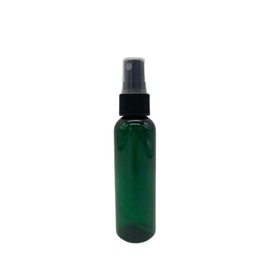 Natural Farms - Botellas de plástico Cosmo verde de 2 onzas, paquete de 12 botellas vacías rellenables, sin BPA, aceites esenciales, aromaterapia, pulverizadores de niebla fina con tapas antipolvo, fabricadas en los Estados Unidos