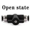 Jienk 2Packs Pneumatic 1/4"x 1/4" Tube OD Ball Valve, Push