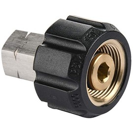 Tool Daily Pressure Washer Adapter, Female Metric M22 to 1/4 Inch Female NPT Fitting, 5000 PSI