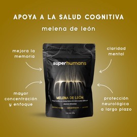 Melena De León En Polvo 100% Puro Para 3 Meses de Consumo - Hongo Adaptógeno Para La Concentración y Memoria
