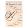 Spruchreif Mood Barometer, Mood Indicator, Thumb with Movable Hand, Door