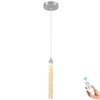 ykolupty Mini 1 Light Chrome Crystal Pendant Lights,Modern Led Kitchen