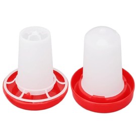 Hsenli Automatic Chicken Feeder and Chicken Waterer Kit,160mL Chick Waterer and 160g Chick Feeder,Chicken Drinker,Chicken Water Dispenser,Easy Clean Feeding and Watering Feeder for Chicks