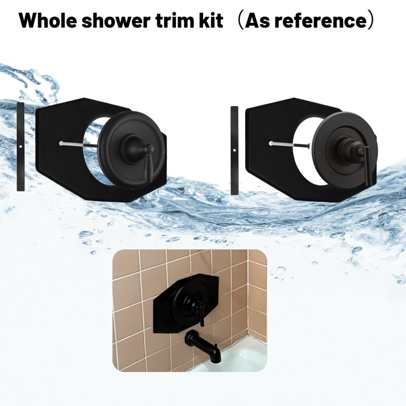 WIRELEL One-Hole-Remodel-Cover-Plate Compatible with Moen and Delta Bathtub and Shower